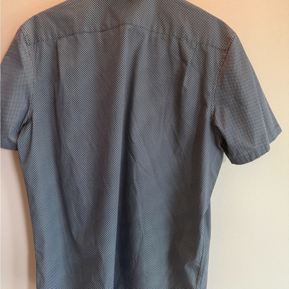 Men's Blue Short Sleeve Shirt - Picture 4 of 4